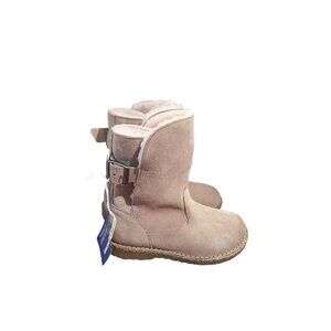 Birkenstock Uppsala Boot Shearling Suede Leather Beige Taupe Women’s 5.5/36
